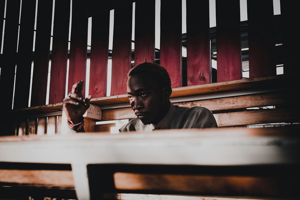 Man working at a laptop